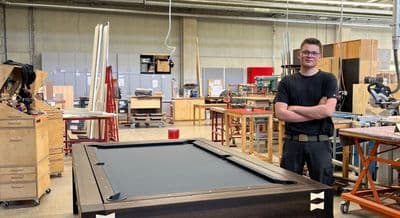 tom mit seinem gesellenstück